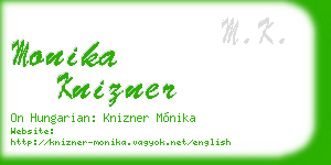 monika knizner business card